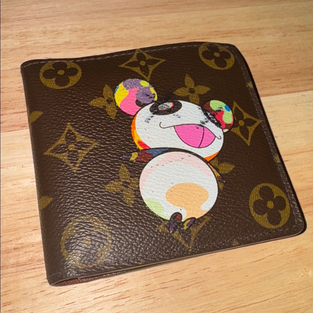 Louis Vuitton Monogram Wallet panda murakami Marco wallet